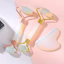 Gua Sha + Jade Roller Set