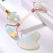 Gua Sha + Jade Roller Set