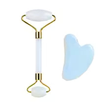 Gua Sha + Jade Roller Set